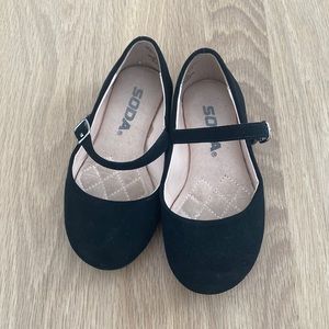 Black Suede Mary Jane Flats - Toddler size 9